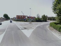 Senigallia, piazzale Michelangelo nel quartiere Cesanella