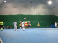 Una punizione a favore dell'Audax contro la capolista Urbino