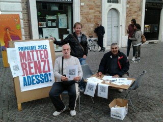 Il punto informativo Matteo Renzi