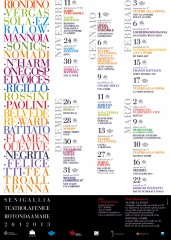 Locandina stagione teatrale di Senigallia 2012-13