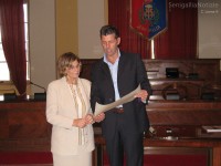 Maurizio Mangialardi e Daniela Dobrilla