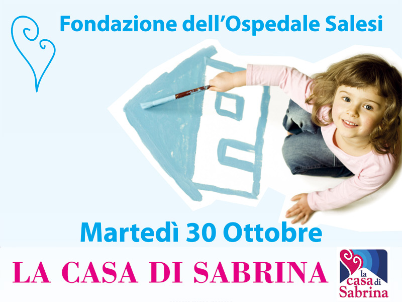 Locandina dell'inaugurazione de "La Casa di Sabrina"