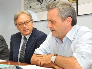 Gian Mario Spacca e Almerino Mezzolani