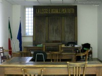 Aula del tribunale di Senigallia
