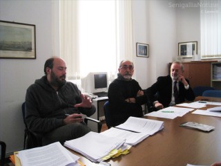I consiglieri Paolo Battisti, Luigi Rebecchini e Roberto Mancini
