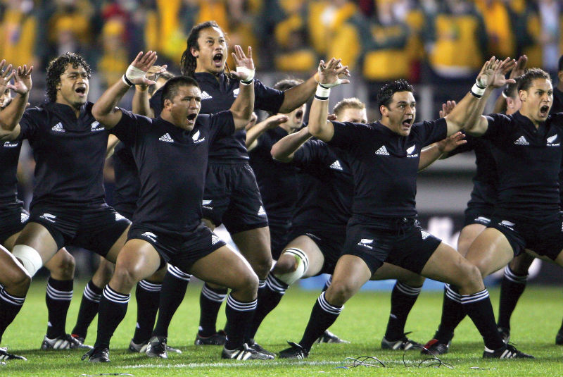Rugby, gli All Blacks della Nuova Zelanda