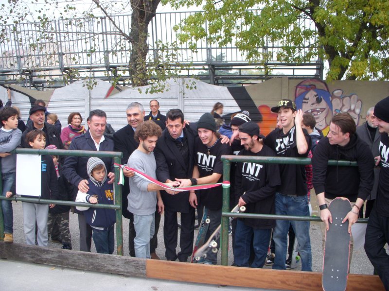 Taglio del nastro allo Skate Park di Senigallia