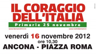 Primarie centrosinistra: Pierluigi Bersani il 16 novembre a Ancona