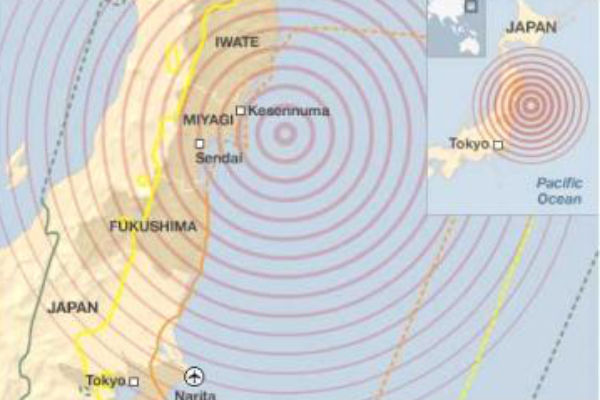 Terremoto in Giappone di magnitudo 7.4