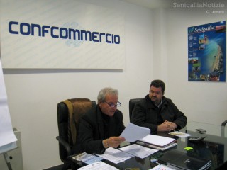 I responsabili SIB-Confcommercio Giancarlo Ciccolini (sx) e Enzo Monachesi (dx)