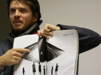 Lorenzo Cicconi Massi durante la lezione alla Luas (foto di Patrizia Lo Conte)