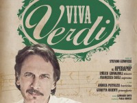 Locandina dello spettacolo "Viva Verdi" con Cesare Bocci alla Fenice di Senigallia