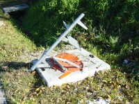 L'autovelox distrutto a Corinaldo, in via Madonna del Piano