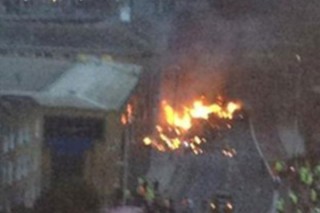 L' elicottero caduto nel centro di Londra
