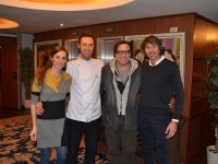 Mauro Mario Mariani (terzo da sx) con gli organizzatori del convegno