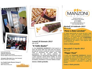 Corsi di cucina gennaio aprile 2013 di Manzoni Group di Falconara Marittima