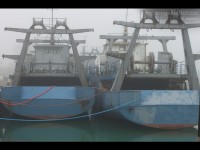 Le imbarcazioni dell'ex cantiere del Navalmeccanico ferme al porto di Senigallia