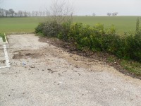 La parte "bonificata" del parcheggio del cimitero delle Grazie di Senigallia