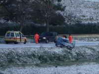 Incidenti sulle strade ghiacciate nell'entroterra di Senigallia