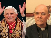 Papa Benedetto XVI e il Vescovo di Senigallia Giuseppe Orlandoni