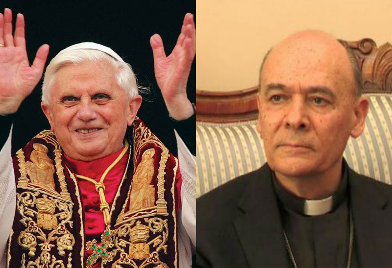 Papa Benedetto XVI e il Vescovo di Senigallia Giuseppe Orlandoni
