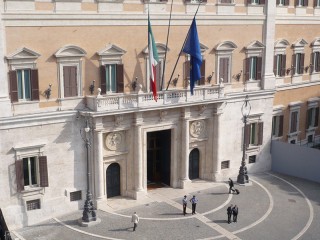 Palazzo Montecitorio, sede della Camera dei Deputati, uno dei due rami del Parlamento Italiano