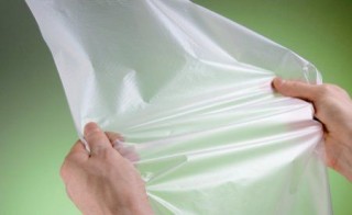 Un sacchetto biodegradabile