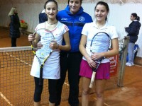 Elisa Mezzanotte, Claudia Oliva e Francesca Giuliani, del Tennis Team Senigallia