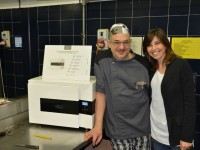 Mariano Faraoni e Diletta Bugaro all'incontro dell'Ass. Cuochi Ancona