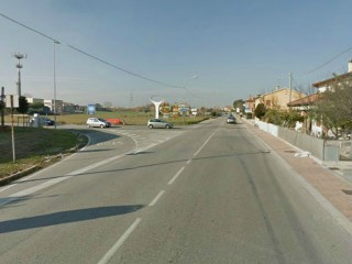 Senigallia, l'incrocio tra la SS16 Adriatica nord e strada della Marina