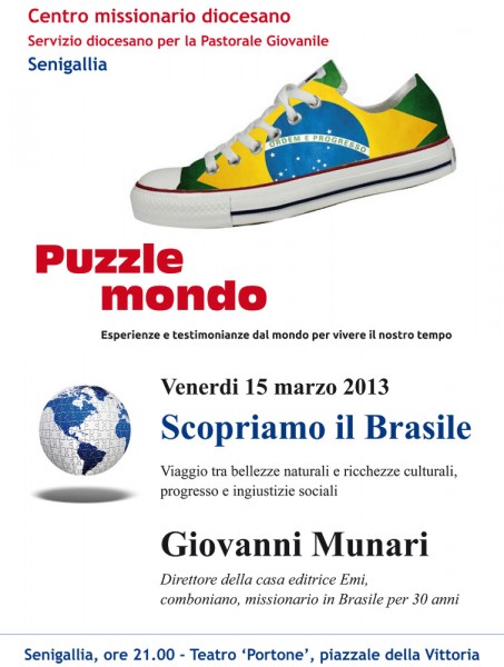 Locandina dell'incontro a Senigallia con Giovanni Munari