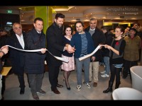 Momento inaugurale del Caffe' Italia di Senigallia: taglio del nastro con l'Amministrazione comunale