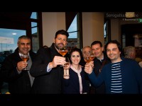 Momento inaugurale del Caffe' Italia di Senigallia: l'Amministrazione comunale con i gestori