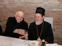 don Umberto Mattioli e il Vescovo della Chiesa Ortodossa serba di Sabac, Lavrentije