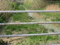 Fosso della giustizia a Senigallia, allagato dopo le piogge invernali