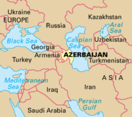 Azerbaijan, cartina geografica