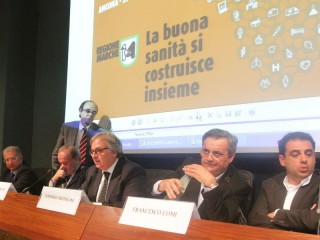 Conferenza regionale sulla riforma della sanità nelle Marche: Spacca, Mezzolani, Comi
