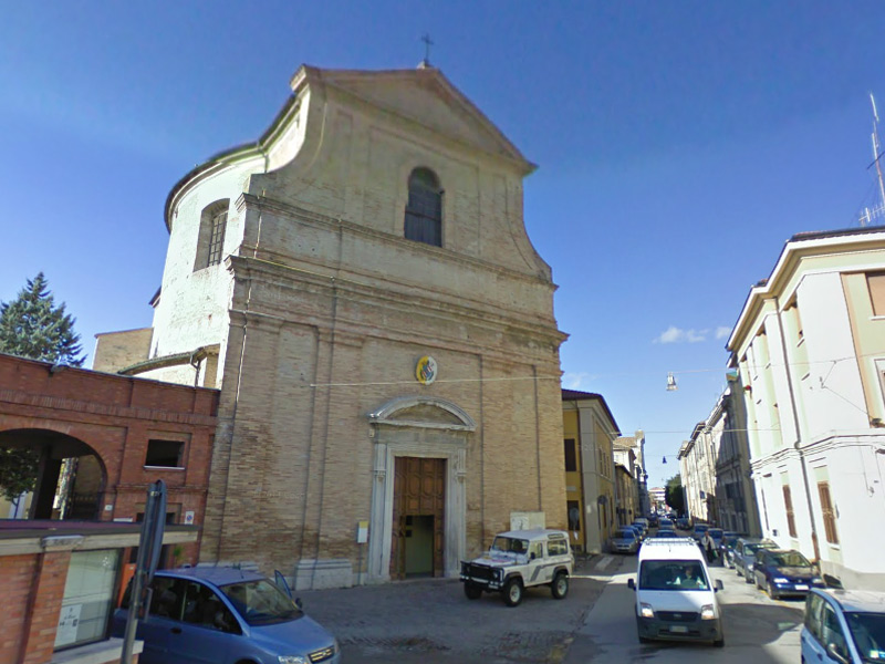 La chiesa della Maddalena, in via Cavallotti, a Senigallia