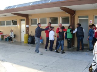 La festa nello spogliatoio Vigor dopo la salvezza