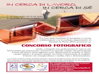 Concorso fotografico Casa della Gioventù/Destate la festa, manifesto