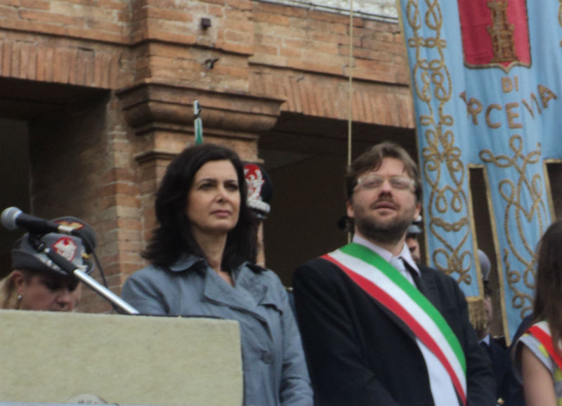 Laura Boldrini e Andrea Bomprezzi