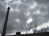 La ciminiera dell'ex Sacelit Italcementi a Senigallia