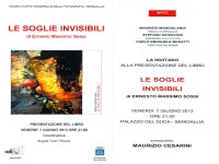 "Le soglie invisibili" di Ernesto Massimo Sossi, invito alla presentazione