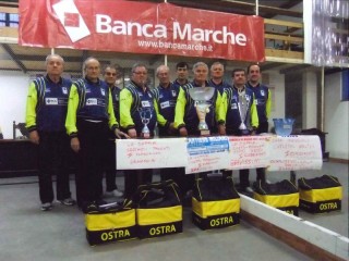 La bocciofila Città di Ostra prima società delle Marche 2013