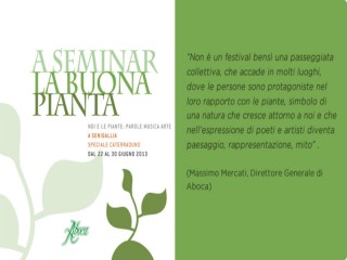 "A seminar buona pianta", manifesto rassegna