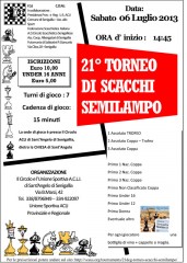 Torneo Scacchi Semilampo - 6 luglio 2013 - Sant'Angelo