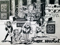 Band alla Festa della Musica di Senigallia, "immortalata" da Massimo Nesti