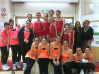 Le alunne della scuola Marchetti impegnate nella danza ritmica