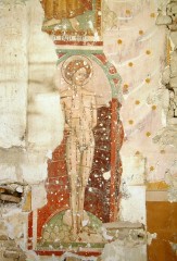 Affresco di San Sebastiano, nella chiesa di Castiglioni di Arcevia