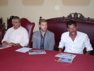 1° Città di Senigallia-Trofeo Prometeo, presentazione con l'assessore Campanile, l'organizzatore Magnarelli e il sindaco Mangialardi